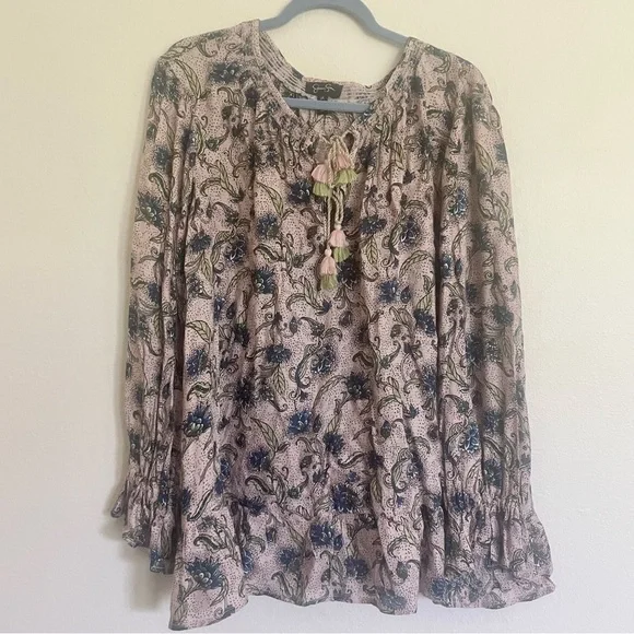Jessica Simpson Floral Boho Top - Picture 2 of 6